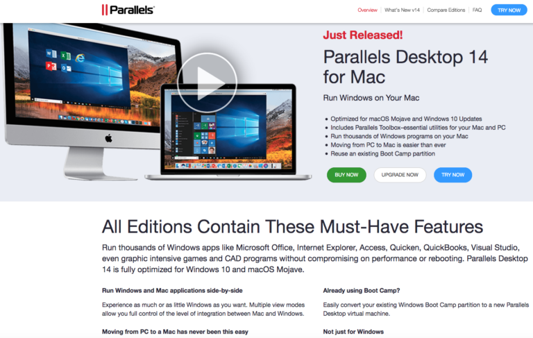 parallels desktop mac destination
