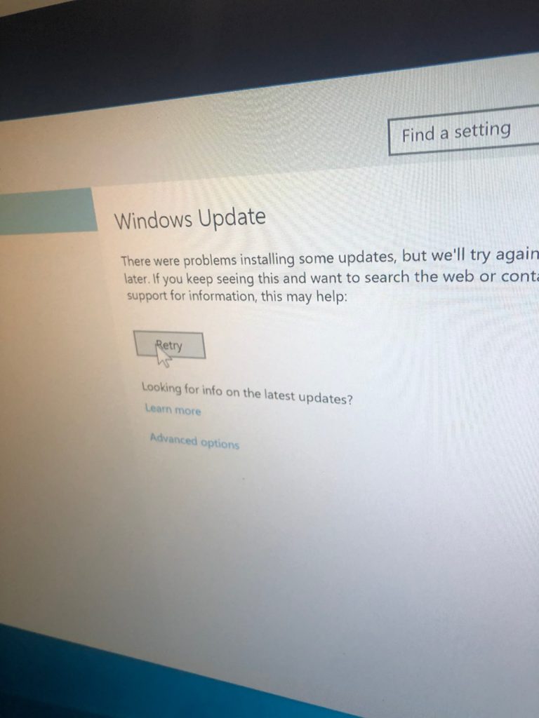 installing windows on mac problems